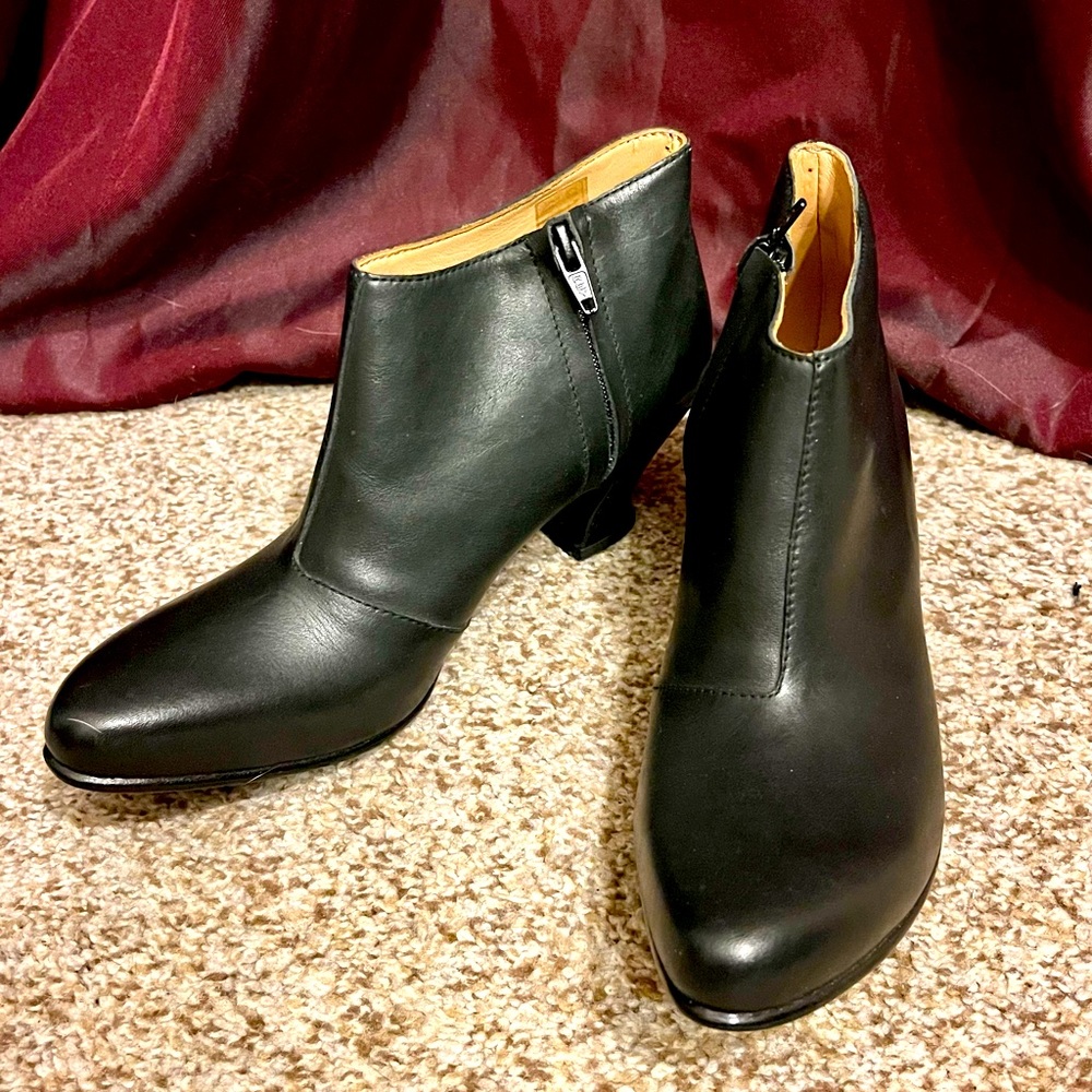 John Fluevog Black Wonders Ankle Boot